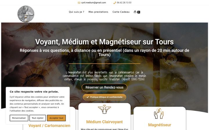 Screenshot di cyril-voyance.fr