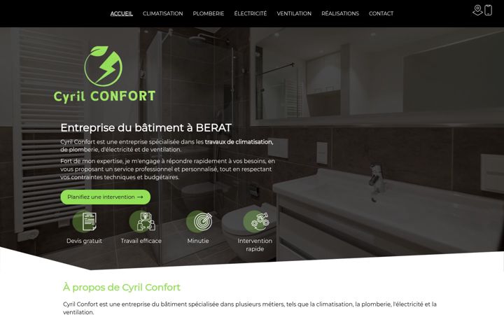 Screenshot of cyrilconfort.fr