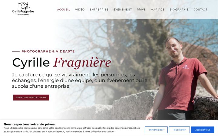 Screenshot of cyrillefragniere.ch