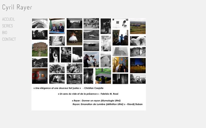 Screenshot of cyrilrayer.com