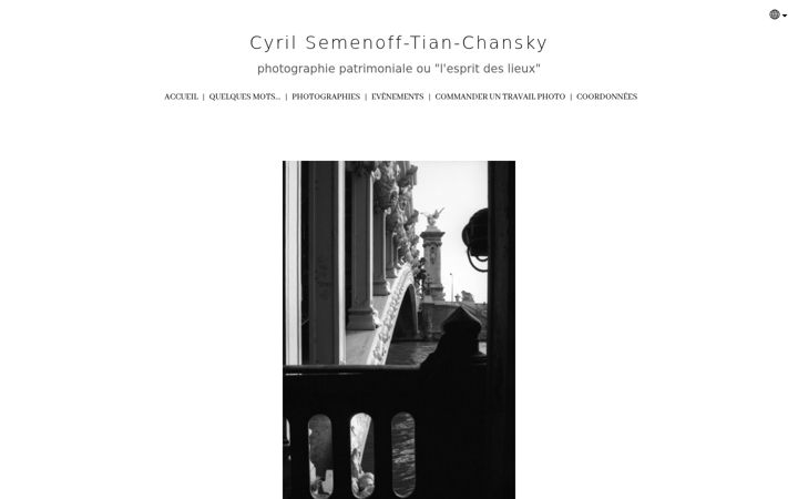 Screenshot di cyrilsemenoff.fr