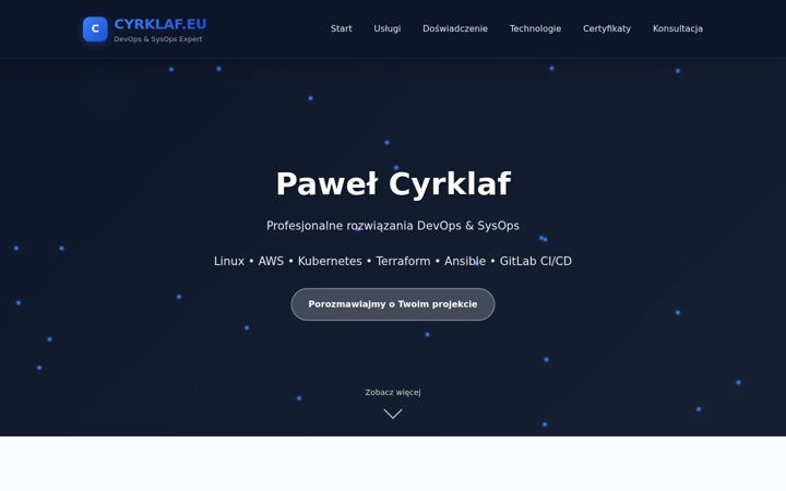 Screenshot of cyrklaf.eu