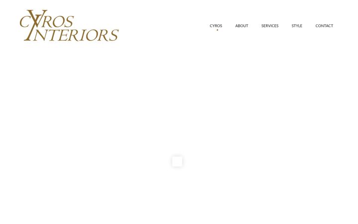 Screenshot of cyrosinteriors.com