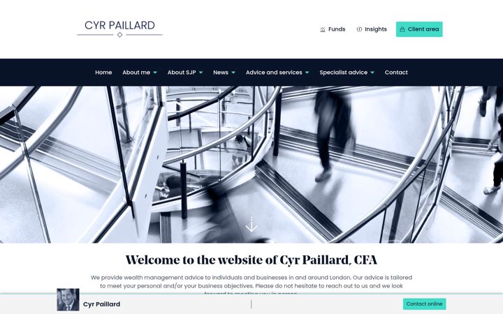 Screenshot of cyrpaillard.co.uk