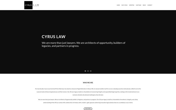 Screenshot of cyrusgrp.com
