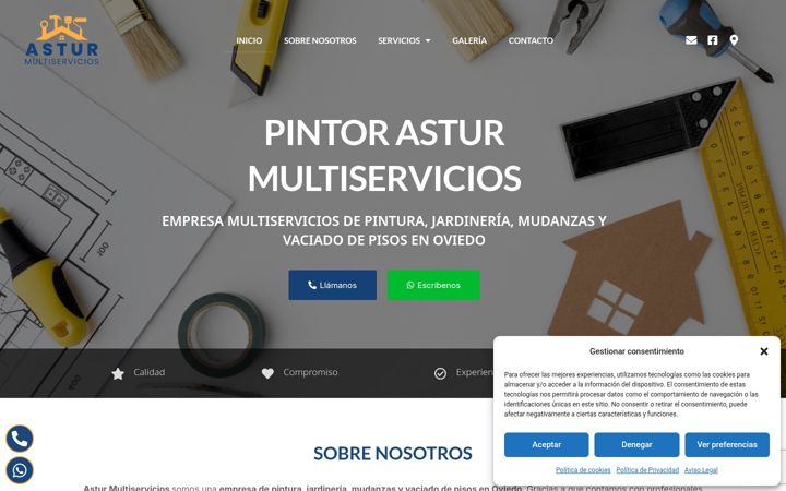 Screenshot of cys-asturmultiservicios.com
