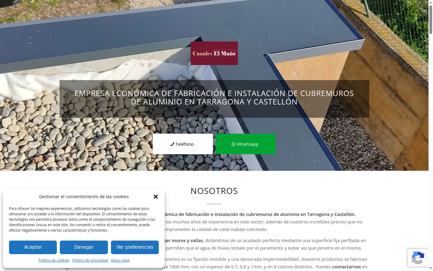 Screenshot des Einwilligungsbanners vor jeglicher Interaktion