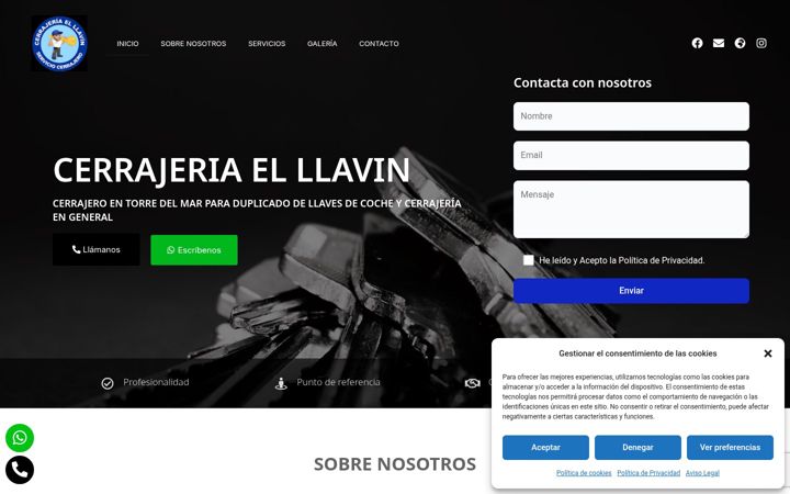 Screenshot of cys-cerrajeriaelllavin.com