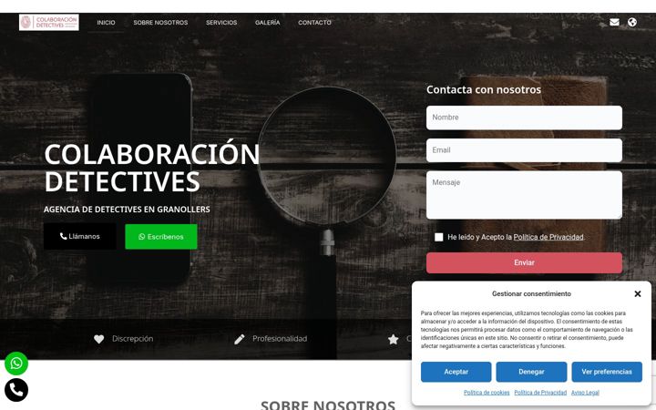 Screenshot of cys-colaboraciondetectives.com