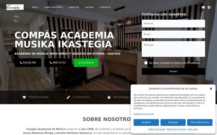 Screenshot of cys-compasacademia.com