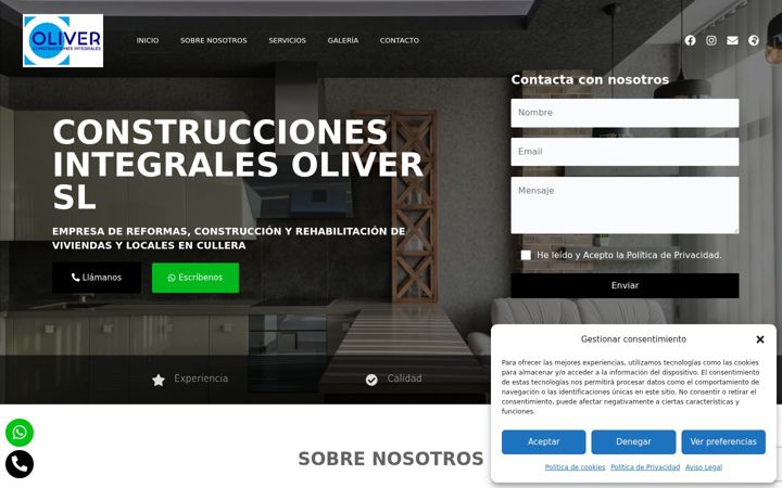 Screenshot of cys-construccionesintegralesoliver.com