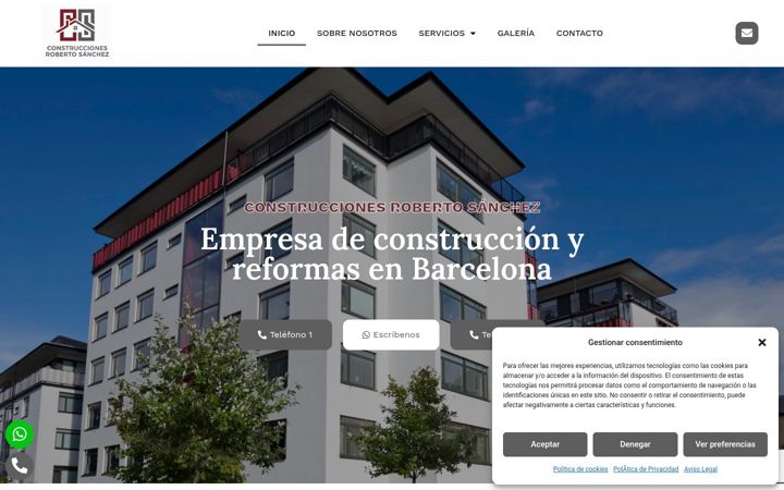 Screenshot of cys-construccionesrobertosanchez.com