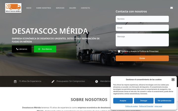 Screenshot of cys-desatascosmerida.com