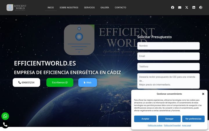 Screenshot of cys-efficientworld.es