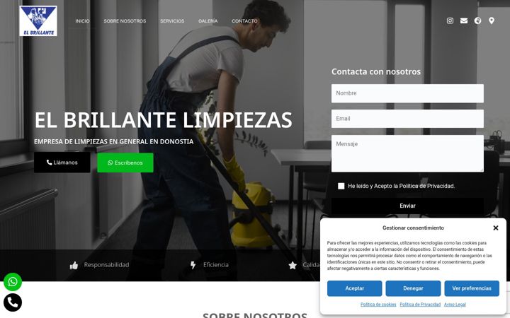 Screenshot of cys-elbrillantelimpiezas.com