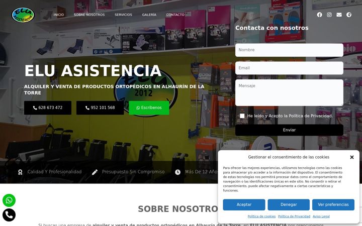 Screenshot of cys-eluasistencia.com
