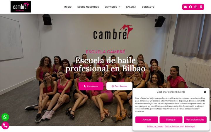 Screenshot of cys-escuelacambre.com