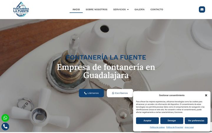 Screenshot of cys-fontanerialafuente.com