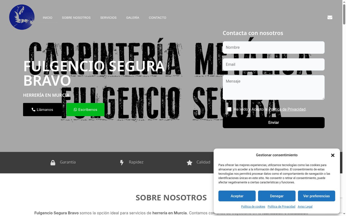 Capture d'écran de la bannière de consentement affichée avant toute interaction