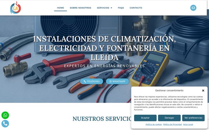 Screenshot of cys-gainstalaciones.com