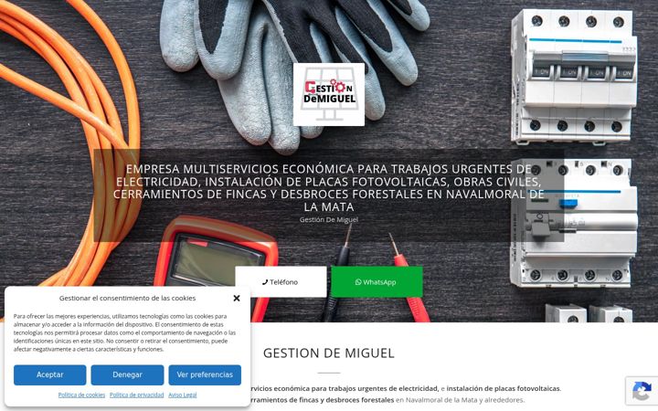 Screenshot of cys-gestiondemiguel.com