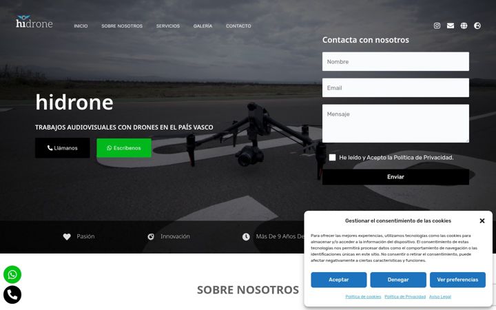 Screenshot of cys-hidrone.com