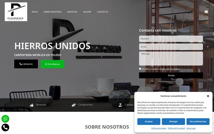 Screenshot of cys-hierrosunidos.com