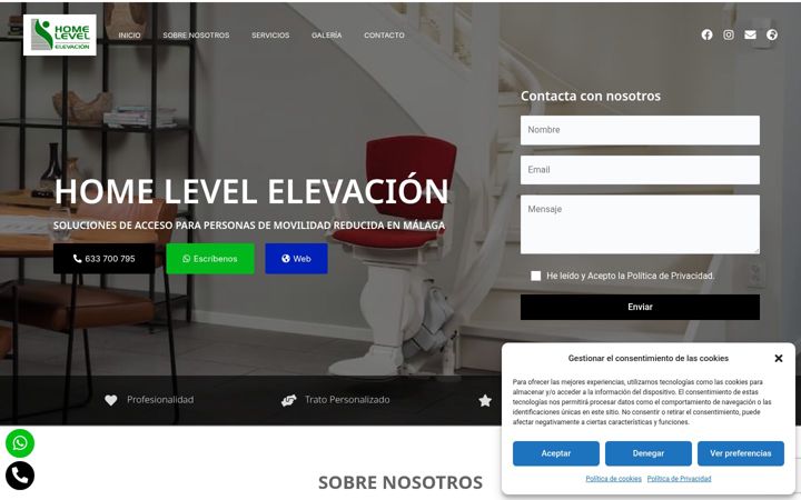 Screenshot of cys-homelevelelevacion.com