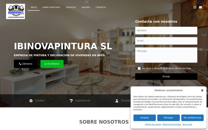 Screenshot of cys-ibinovapintura.com