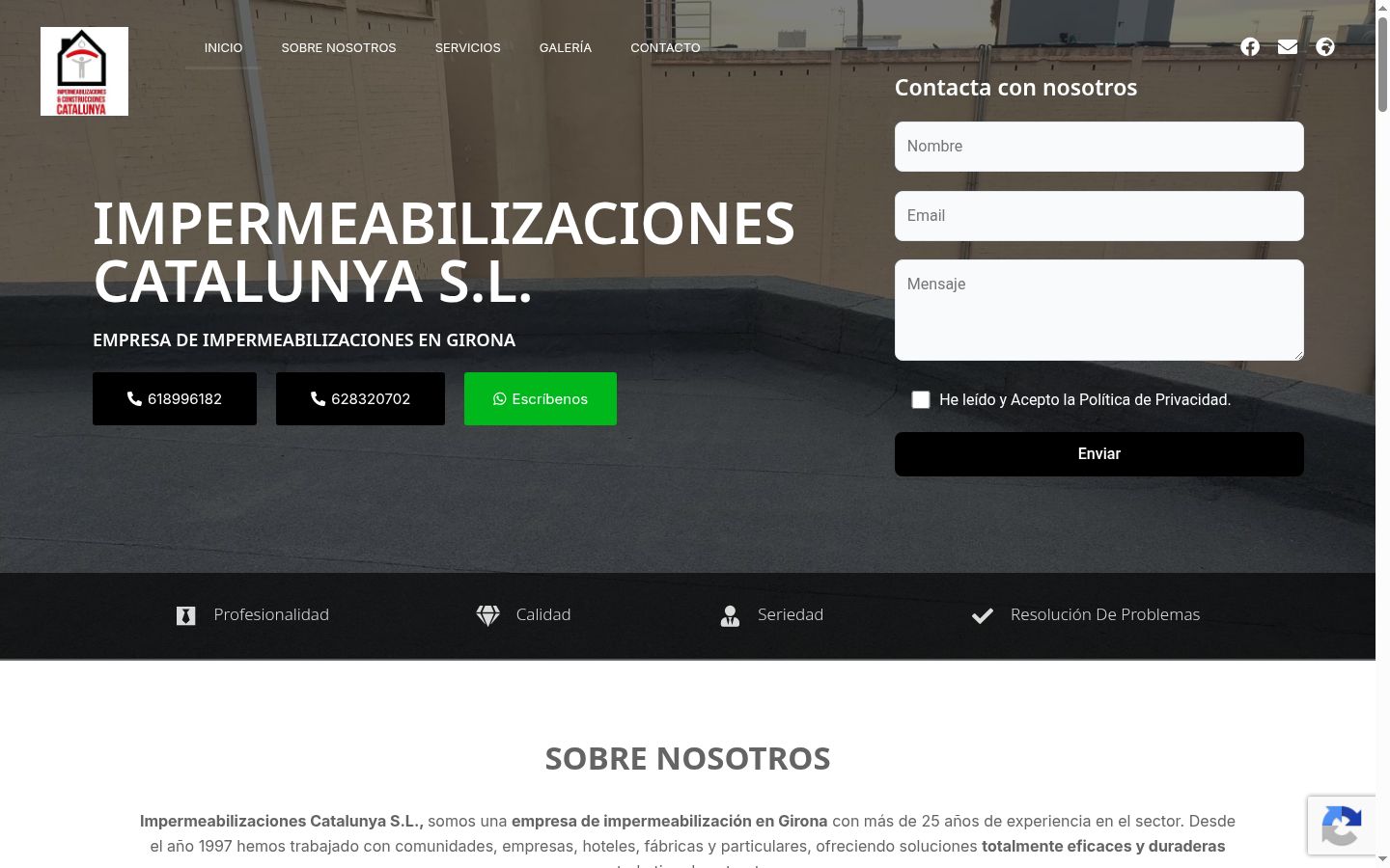 Captura de ecrã do banner de consentimento apresentado antes de qualquer interação