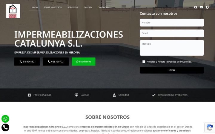 Screenshot of cys-impermeabilizacionescatalunya.com