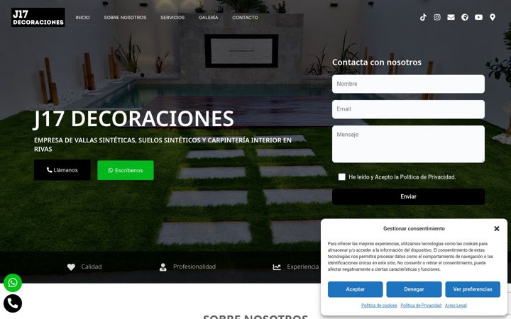 Screenshot of cys-j17decoraciones.com