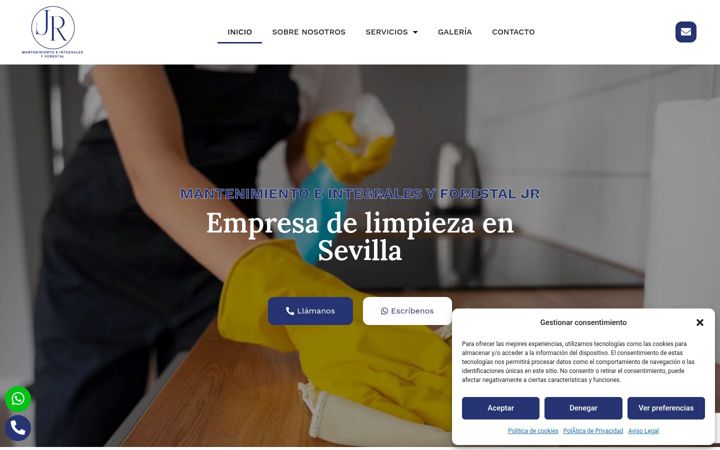 Screenshot of cys-mantenimientoeintegralesyforestaljr.com