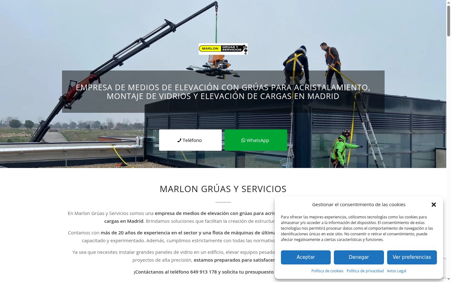Captura de ecrã do banner de consentimento apresentado antes de qualquer interação