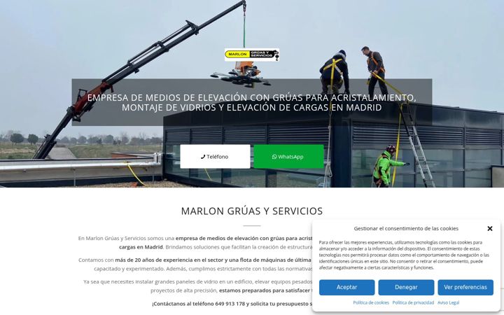 Screenshot of cys-marlongruasyservicios.com