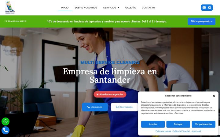 Screenshot of cys-multiservicecleaning.com