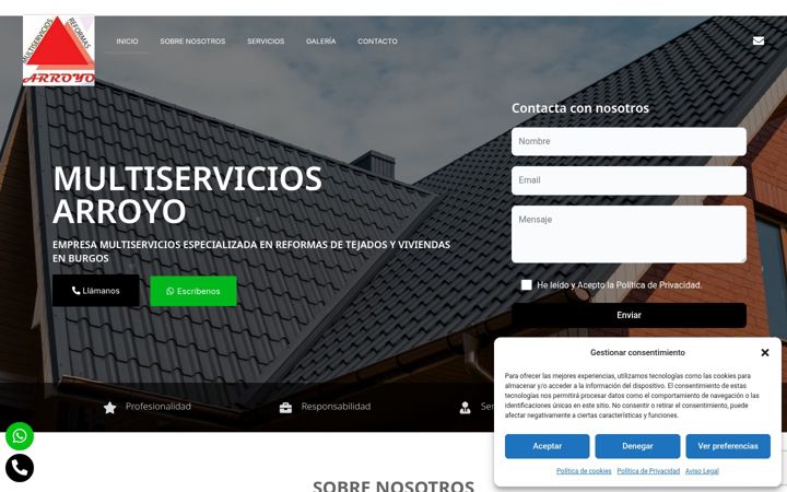 Screenshot of cys-multiserviciosarroyo.com