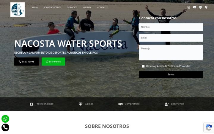 Screenshot of cys-nacostawatersports.com