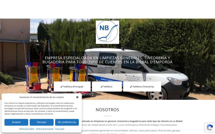 Screenshot of cys-netegesblanquers.com