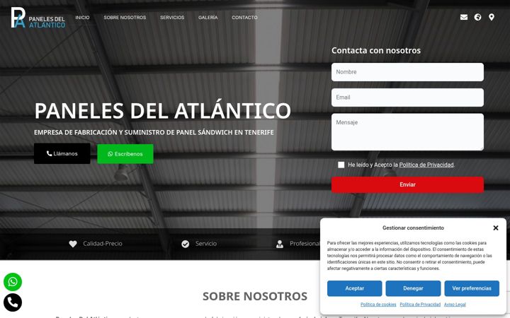 Screenshot of cys-panelesdelatlantico.com