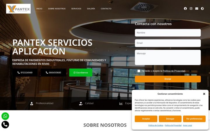 Screenshot of cys-pantexserviciosaplicacion.com
