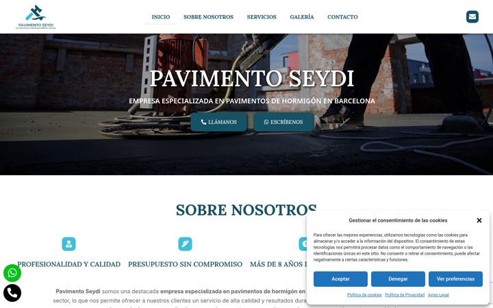 Screenshot of cys-pavimentoseydi.com