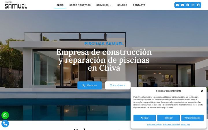 Screenshot of cys-piscinassamuel.com