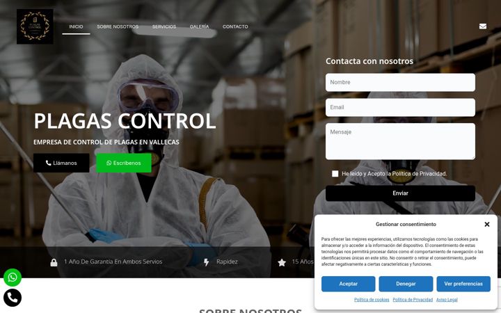 Screenshot of cys-plagascontrol.com