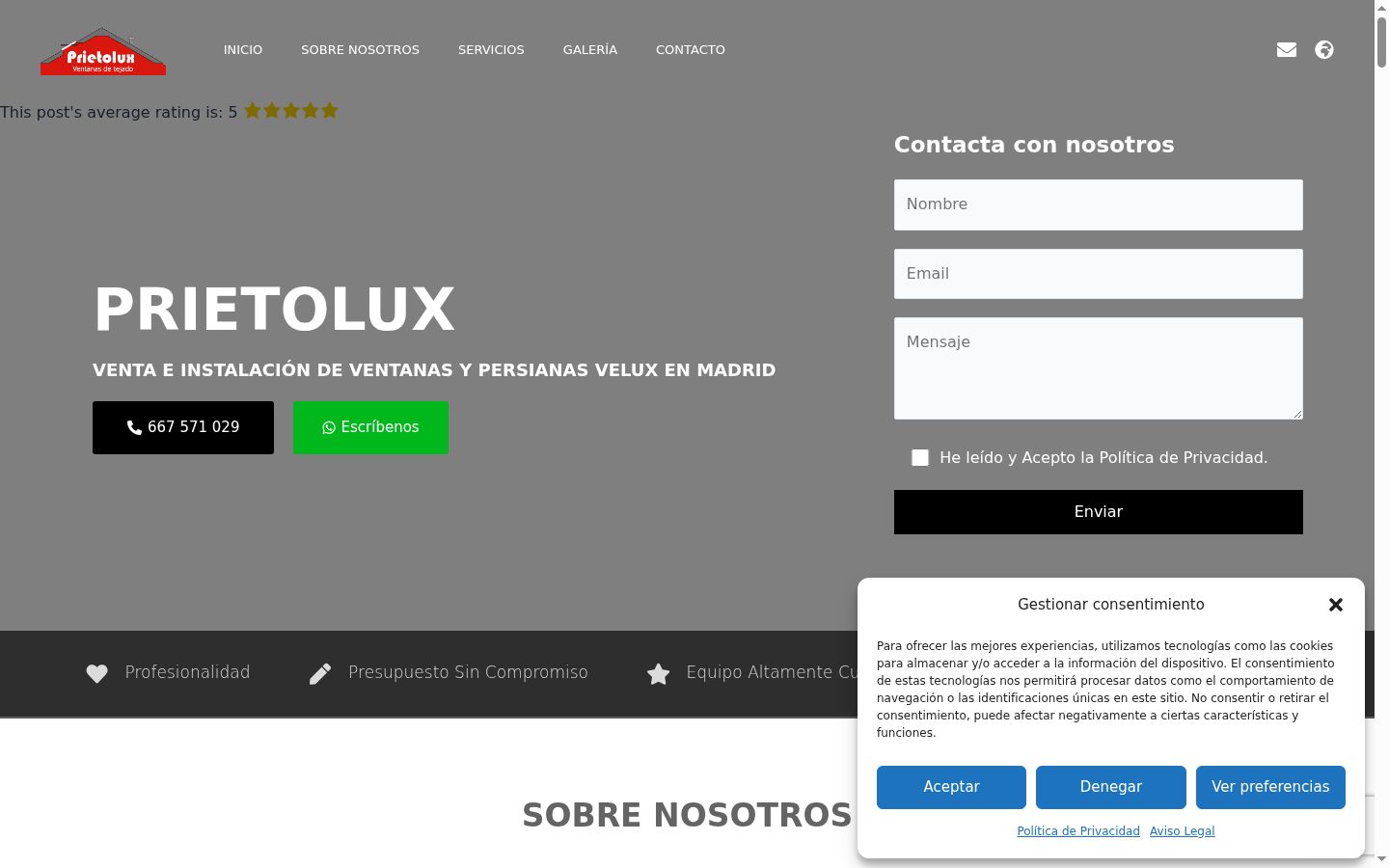 Screenshot tal-banner tal-kunsens muri qabel kwalunkwe interazzjoni