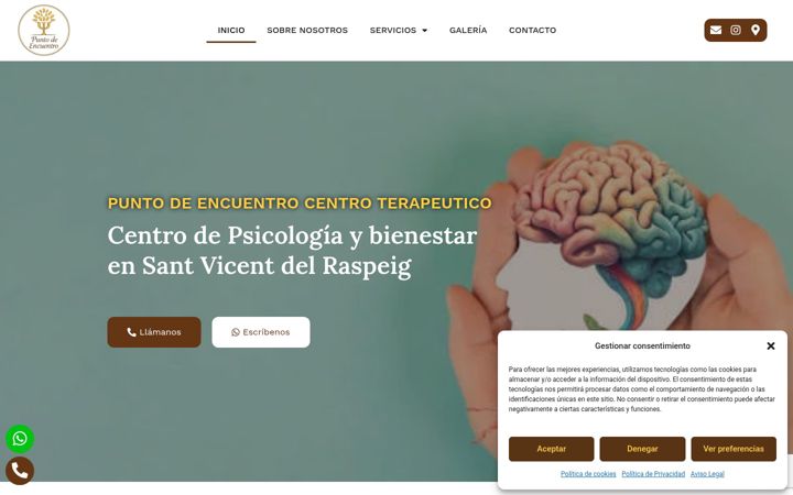 Screenshot of cys-puntodeencuentrocentroterapeutico.com