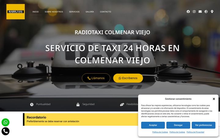 Screenshot of cys-radiotaxicolmenarviejo.com