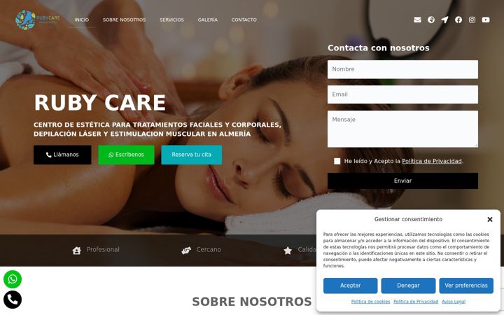 Screenshot of cys-rubycare.com