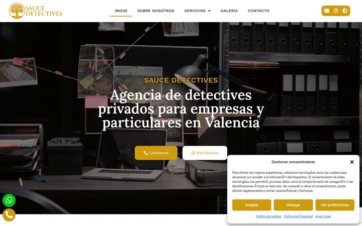 Screenshot of cys-saucedetectives.com