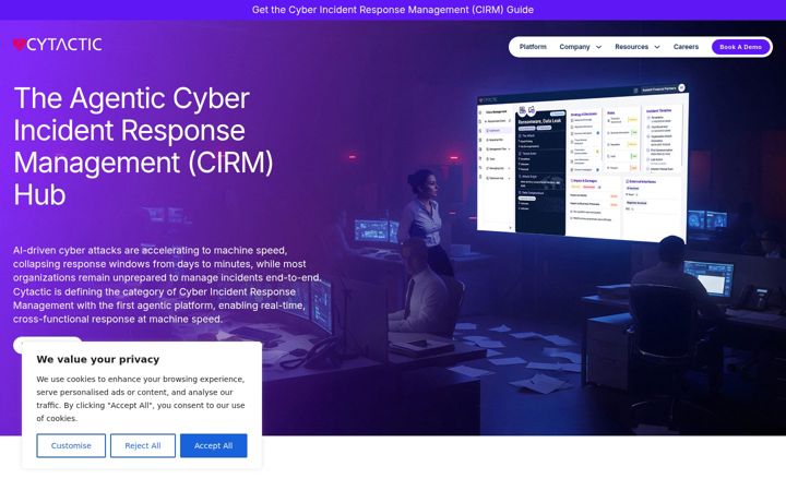 Screenshot of cytactic.com